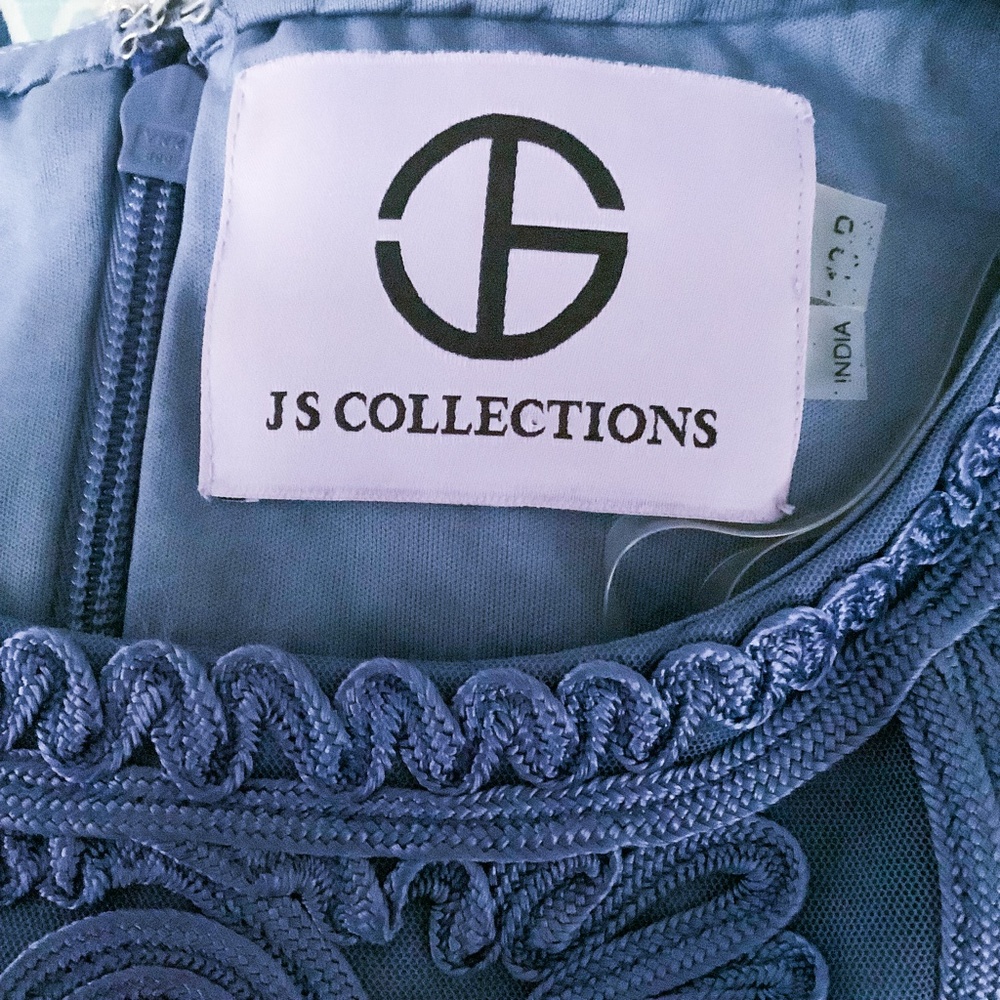 Js Collections Short Sleeve Mesh Cocktail Dress10p - image 7